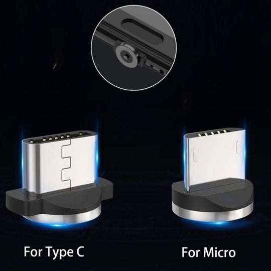 Magnetic USB Fast Charging Micro / Type C Cable