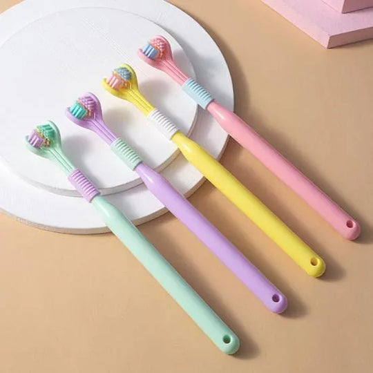 Three Sided Soft Hair Tooth Toothbrush Ultra Fine Soft Bristle
