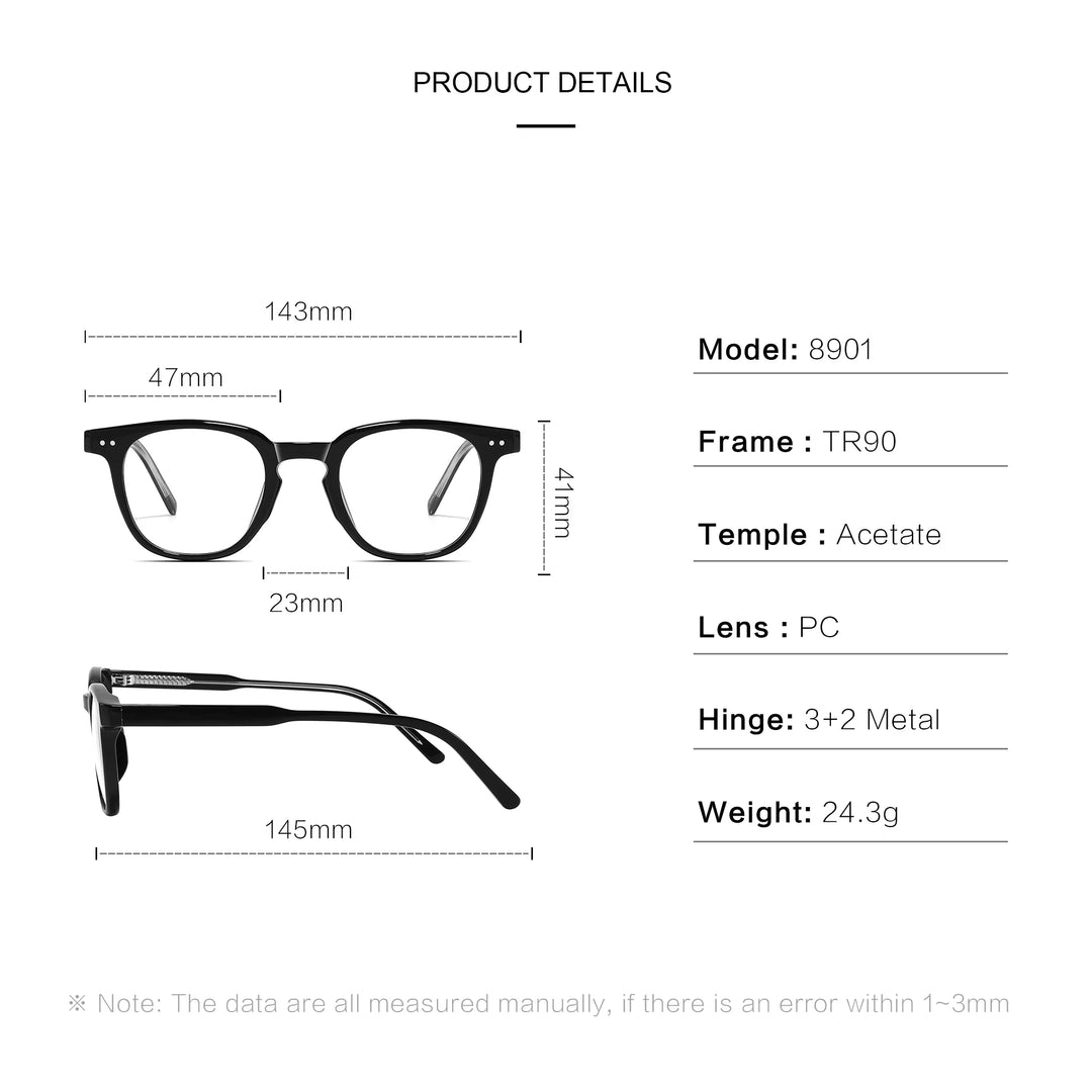 Retro Clear Yellow Lens Tinted Glasses - Gold Metal Frame