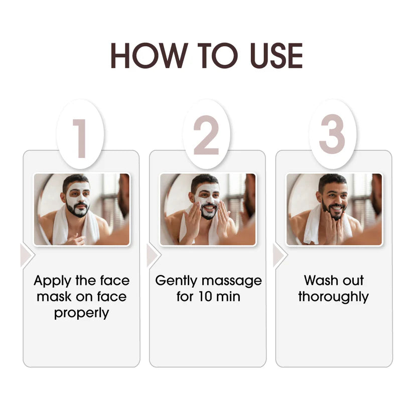 Niconi Men Enzyme De-Tan Pack For Face & Body