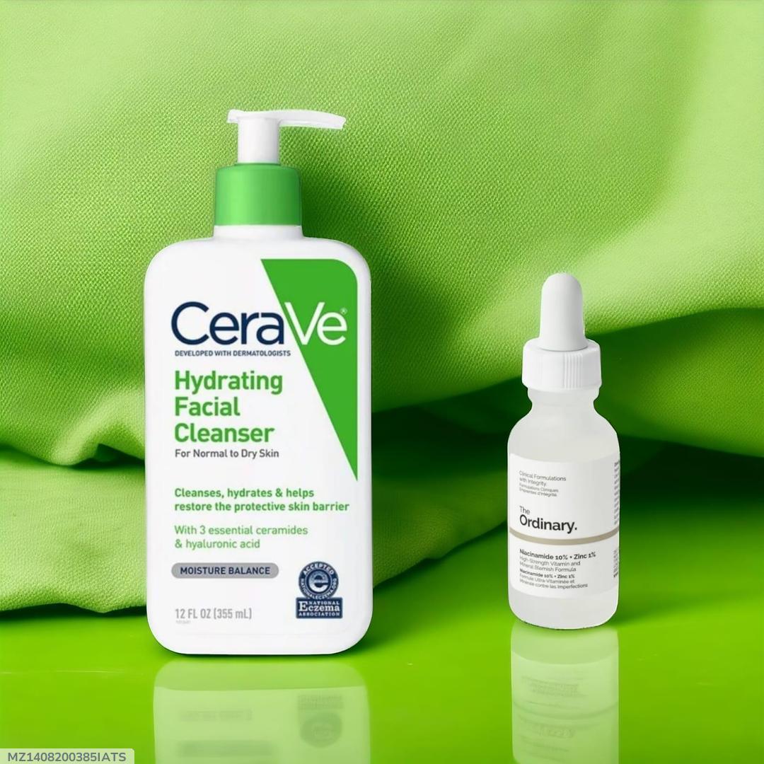 CeraVe Hydrating Facial Cleanser – Daily Face Wash for Normal to Dry Skin - GLOW GLAZE