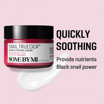 Some By Mi Snail Truecica Miracle Repair Cream — 60g - GLOW GLAZESome By Mi Snail Truecica Miracle Repair Cream — 60g