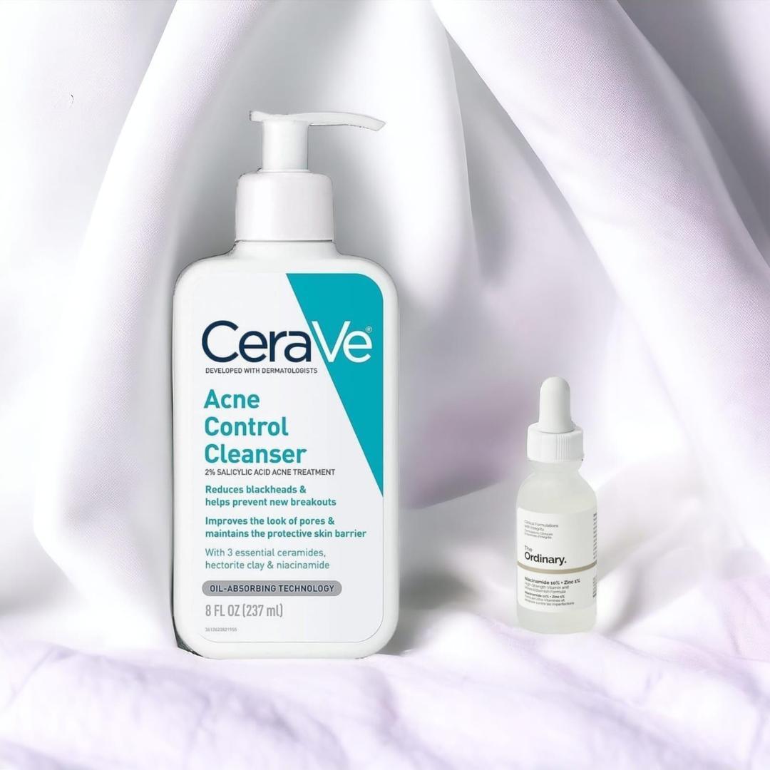 CeraVe Acne Control Cleanser – Salicylic Acid Acne Treatment Face Wash - GLOW GLAZE