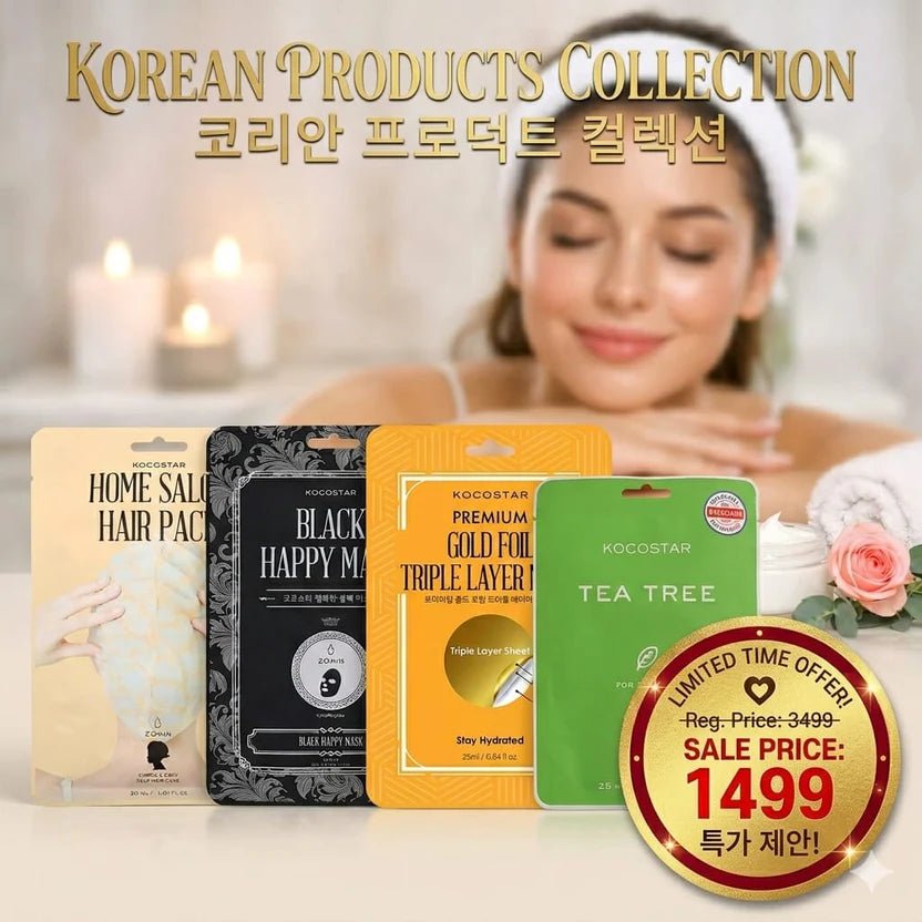 KOCOSTAR Luxury 5-in-1 Korean Home Salon Kit – Radiance & Repair Collection - GLOW GLAZE