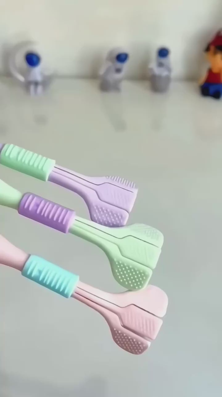 Three Sided Soft Hair Tooth Toothbrush Ultra Fine Soft Bristle