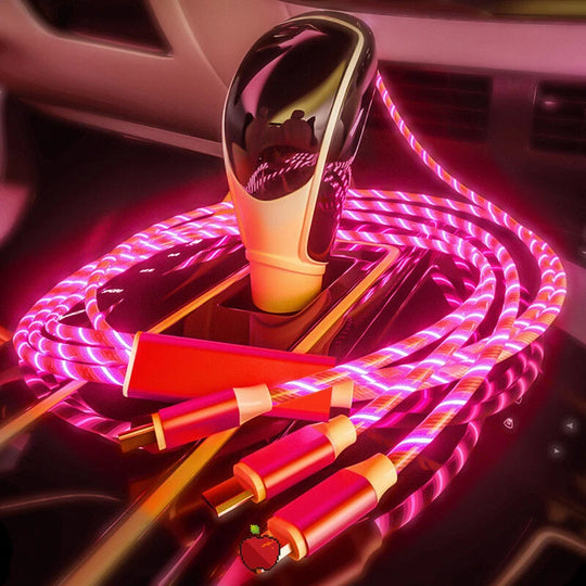 3 in 1 Led Light Up Charger Charging Cable